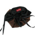 SiaLinda: Pompadour Tasche Kypria, kupfer braun / schwarz, Satin - SiaLinda.com